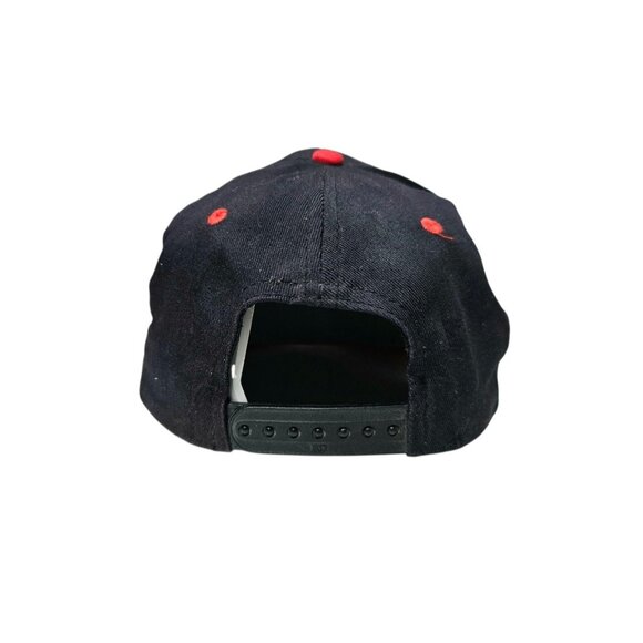 VTG Dale Earnhardt Sr. Script Snapback Hat Nascar Racing RCR Spell Out Black Red - Picture 4 of 10